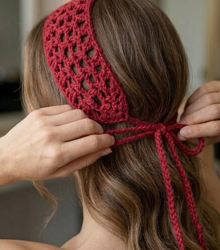 crochet hairband pattern pdf easy crochet mesh hair scarf tutorial crochet headscarf easy mesh hair wrap pattern with video guide